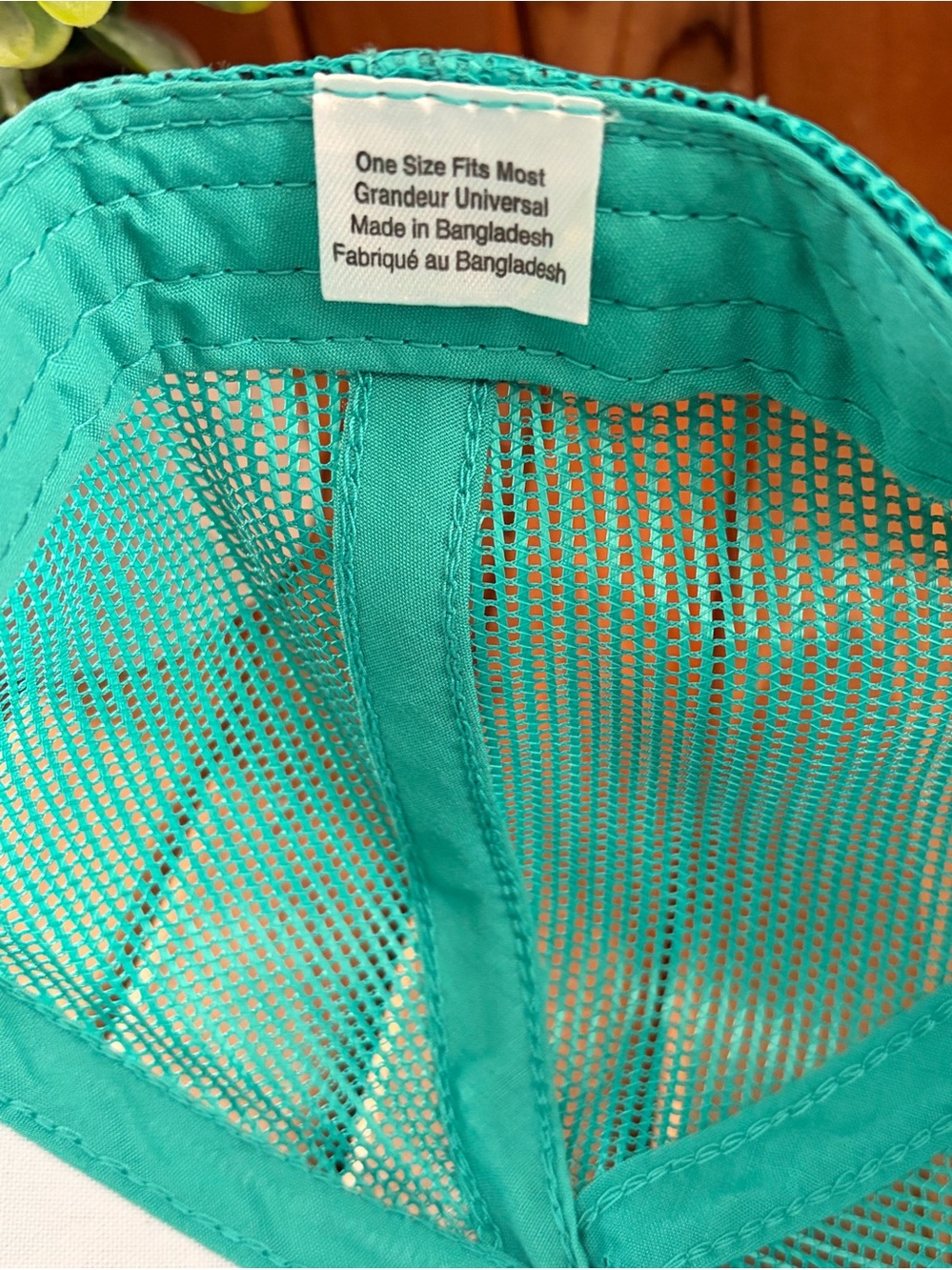 Bass Pro Shops Teal Trucker Hat Snapback Mesh Cap with Retro Pink Logo NWT - Picture 5 of 6